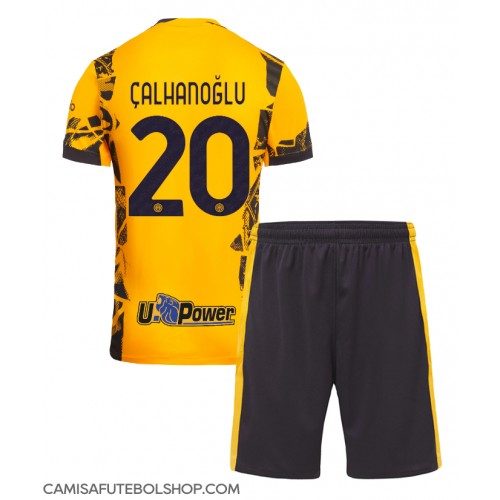 Camisa de time de futebol Inter Milan Hakan Calhanoglu #20 Replicas 3º Equipamento Infantil 2024-25 Manga Curta (+ Calças curtas)